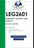 LEG2601 Assignment 1 (QUALITY ANSWERS) Semester 1 2024