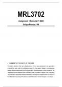 MRL3702 Assignment 1 Semester 1 2024