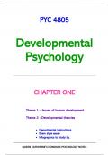 Exam notes and answers Developmental Psychology PYC4805