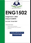 ENG1502 Assignment 1 (QUALITY ANSWERS) 2024 (638394)