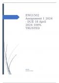 ENG1502 Assignment 1 2024 - DUE 18 April 2024 100% TRUSTED