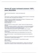 Ammo 67 exam reviewed answers 100%  pass 2023/2024
