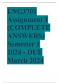 ENG3701 Assignment 1 (COMPLETE ANSWERS) Semester 1 2024 - DUE March 2024