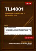 TLI4801 Assignment 1 (Semester 1) - Due: 18 March 2024