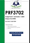 PRF3702 Assignment 1 (QUALITY ANSWERS) Semester 1 2024 (615948)