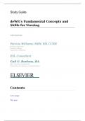 2024 UPDATED  TEST BANK Study Guide deWit’s Fundamental Concepts and Skills for Nursing   FIFTH EDITION  CHAPTER 27-35  BY  Patricia Williams, MSN, RN, CCRN