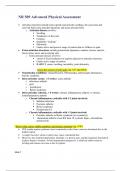 Summary NR509 / NR 509 Midterm Exam Study Guide (Latest 2021 / 2022): Advanced Physical Assessment - Chamberlain