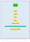 AQA A-level PHYSICS 7408/1 Paper 1 Version: 1.0 Final *JUN237408101* IB/M/Jun23/E8 7408/1// QUESTION PAPER & MARKING SCHEME/ [MERGED] Marl( scheme June 2023