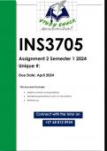 INS3705 Assignment 2 (QUALITY ANSWERS) Semester 1 2024