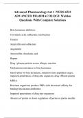 Advanced Pharmacology test 1 /NURS 6521 ADVANCED PHARMACOLOGY Walden Questions With Complete Solutions