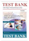 Test Bank for Leddy & Pepper's Professional Nursing 9th Edition by Lucy Hood Chapters 1 - 22  ISBN: 9781496351364| Complete Guide A+