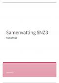 Samenvatting SNZ3