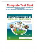 Complete Test Bank: Community/Public health  Nursing: Promoting the  well-being  of Populations 8th Edition by Mary A. Nies PhD RN FAAN FAAHB Latest Update Graded A+