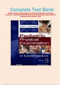 Complete Test Bank:  Pediatric Physical Examination: An Illustrated Handbook 3rd Edition by Karen G. Duderstadt PhD RN CPNP FAAN (Author)latest Update 2023-24 Questions And  Answers 