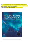  Interpersonal Relationships Professional Communication Skills for Nurses TEST BANK 9th Edition by Elizabeth Arnold, Kathleen Boggs