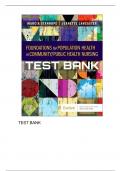 BEST REVIEW TEST BANK  FOUNDATIONS FOR POPULATION HEALTH IN  COMMUNITY PUBLIC HEALTH NURSING 6TH EDITION BY STANHOPE (COMPLETE)  RATED A+