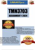 TMN3703 Assignment 1 (COMPLETE ANSWERS) 2024 ( 392647) - DUE 31 April 2024