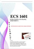 ECS1601 Assignment 1 Semester 1 2024 Entry survey