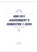 IRM1501 Assignment 2 Semester 1