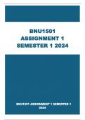 BNU1501 ASSIGNMENT 1  SEMESTER 1 ANSWERS   2024