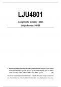 LJU4801 Assignment 2 Solutions Semester 1 2024