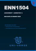 ENN1504 Assignment 1 [Detailed Answers] Semester 1 - Due: 20 March 2024