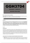 GGH3704 Assignment 1 (Answers) Semester 1 - Due: 8 March 2024