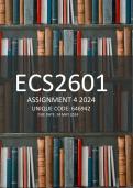 ECS2601 ASSIGNMENT 4 2024