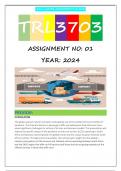 TRL3703 S1 ASSIGNMENT 1 2024 (FULL ANSWERS)
