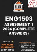 ENG1503 Assignment 1 Semester 1 2024 (Solutions)