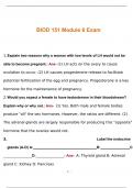  Portage Learning BIOD 151 Module 6 Exam 2024 | Graded A +