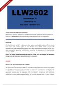 LLW2602 Assignment 1 (Complete Answers) Semester 1 - Due: 7 March 2024