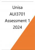 AUI3701 Assignment 1 2024