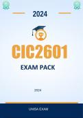 CIC2601 EXAM PACK 2024