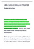 HESI PATHOPHYSIOLOGY PRACTICE  EXAM 2023-2024