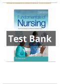Book: Test bank Fundamentals of Nursing 10th Edition