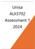 AUI3702 Assessment 1 2024 Semester 1
