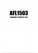 AFL1503 Assignment 29 (WRITTEN) 2024 (ANSWERS)