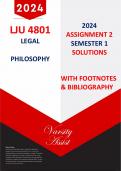 LJU4801 -"2024" SEMESTER 1 - ASSIGNMENT 2 (Due 25th March)  WITH FOOTNOTES & BIBLIOGRAPHY!!