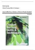  Clinical Nursing Skills and Techniques 9th Edition....testbank..... | Complete Guide A+.....nursing