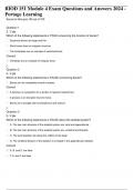 BIOD 151 Module 4 Exam Questions and Answers 2024 - Portage Learning