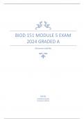 BIOD 151 Module 5 Exam 2024 Graded A 