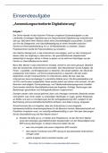 Einsendeaufgabe Anwendungsorientierte Digitalisierung PFH Göttingen 2023/2024