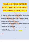 NRNP 6540 FINAL EXAM 179 QUESTIONS AND ANSWERS 2024 WALDEN UNIVERSITY.