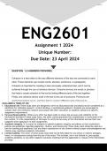ENG2601 Assignment 1 (ANSWERS) 2024 - DISTINCTION GUARANTEED