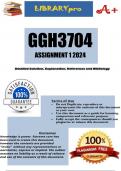 GGH3704 Assignment 1 (COMPLETE ANSWERS) 2023 (588576) - DUE 8 March 2024