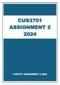 CUS3701 ASSIGNMENT 2 ANSWERS 2024