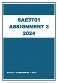 SAE3701 ASSIGNMENT 3 ANSWERS 2024