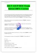 MLT ASCP BOC Exam Solved 100% Correct