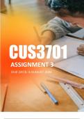 CUS3701 Assignment 3 Semester 2  2024